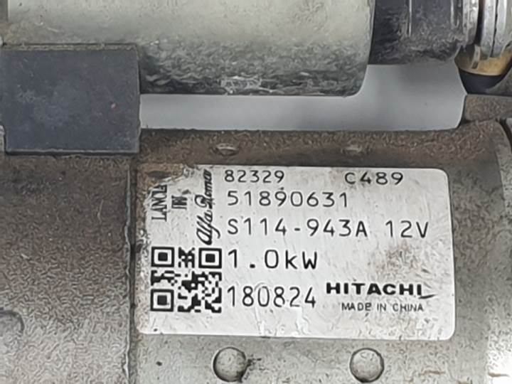 Halter anlasser 843A1000 51890631 de Fiat Tipo hatchback (356_) 2015-0 95 CV con 37606 km - pieza usada