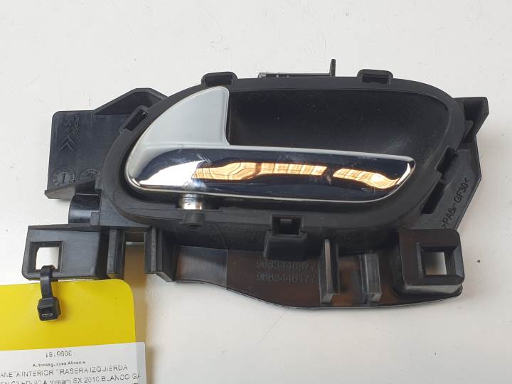 Poignée intérieure arrière gauche 9683446877 Citroen C3 i (fc_, fn_) 2002-2017