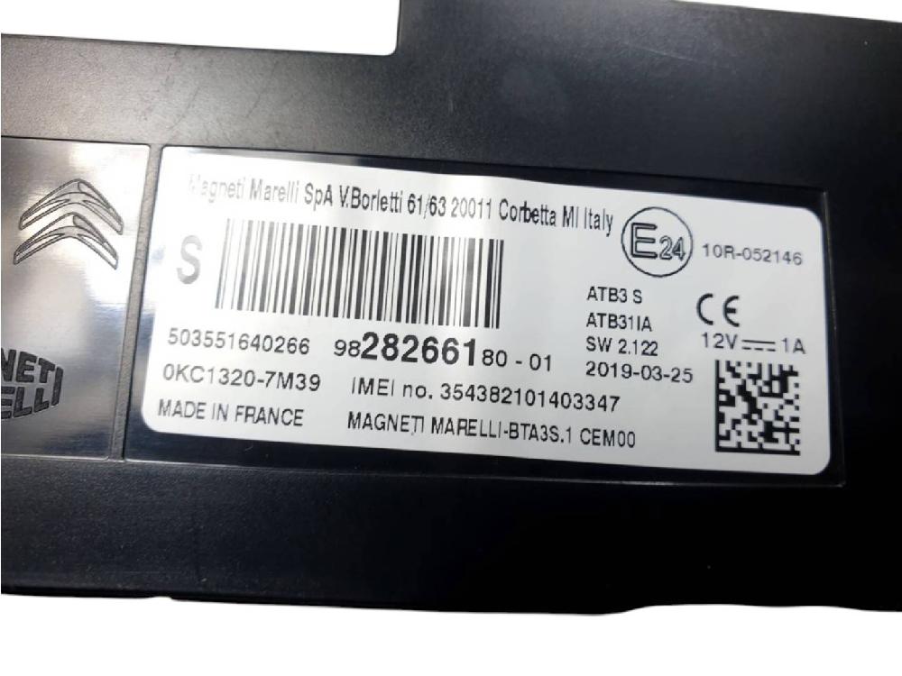 Módulo electronico 9828266180 de Peugeot 508 2018-2019 - pieza usada