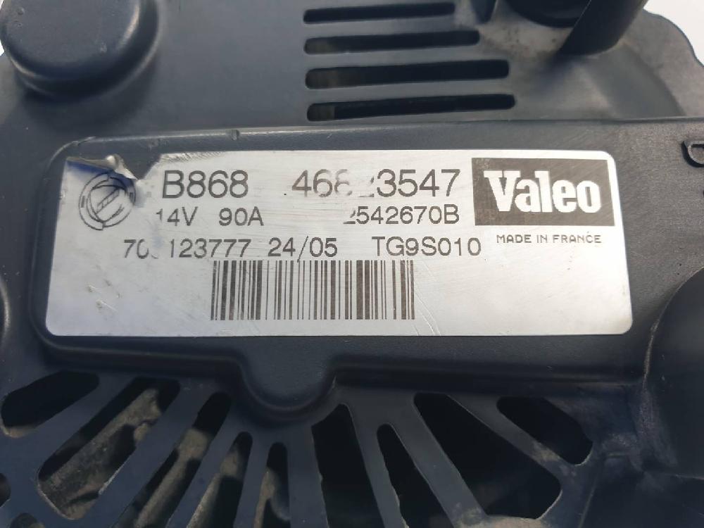 Alternador 46823547 de Fiat Doblo furgoneta/monovolumen (223_) 2006-2005 75 CV - pieza usada