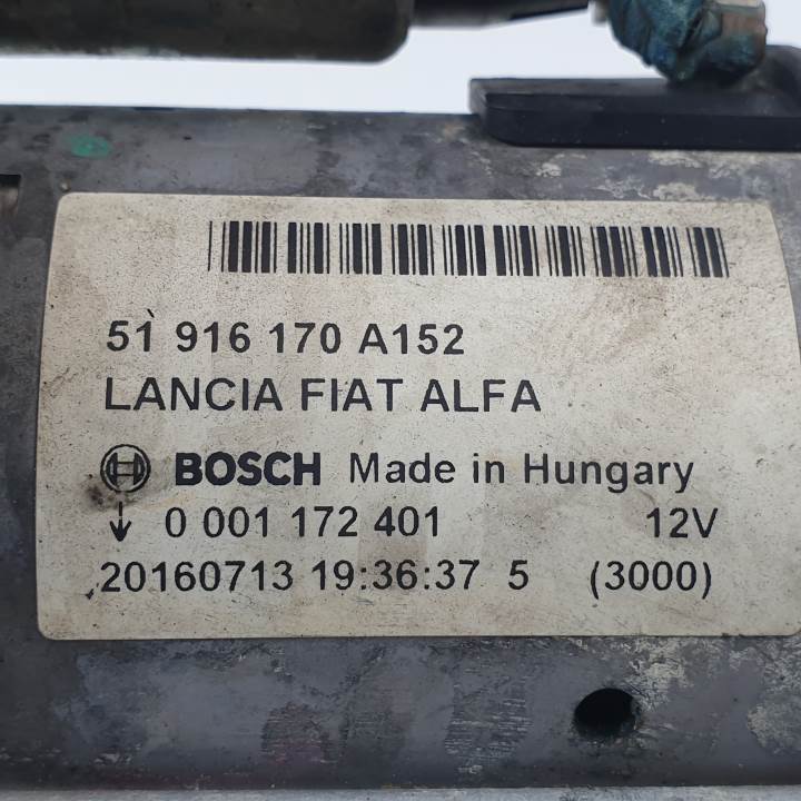 Motor arranque 51916170 de Fiat Tipo hatchback (356_) 2016-0 95 CV - pieza usada
