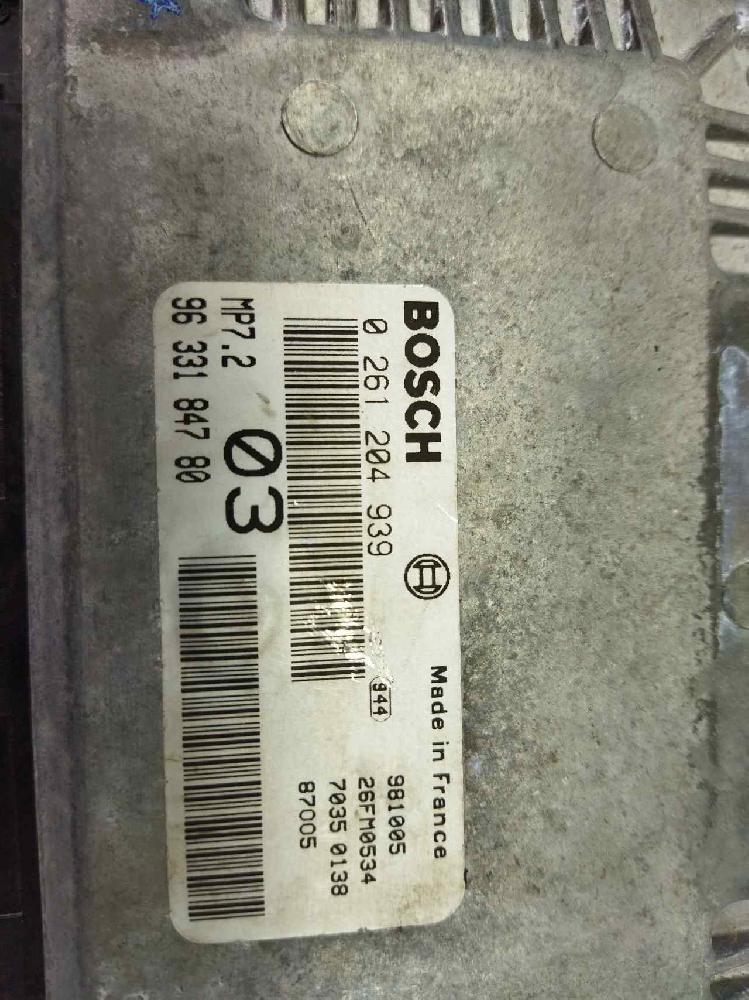 Centralita motor uce NFZ (TU5JP) 0261204939 de Citroen Xsara (n1) 2000-2005 88 CV con 222000 km - pieza usada