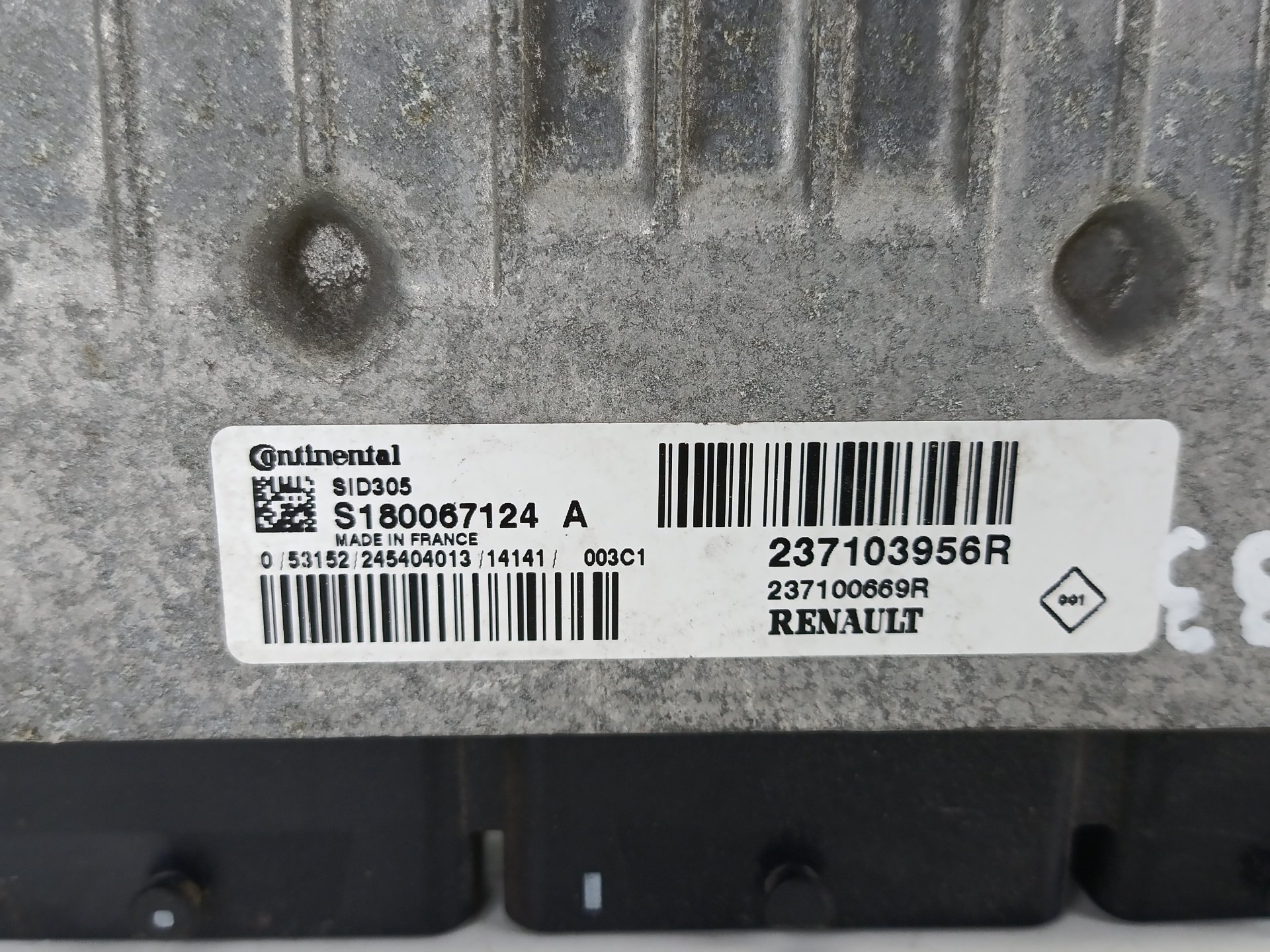 VOLKSWAGEN Megane 3 generation (2008-2020) Блок керування двигуном ECU 237103956R 24934298