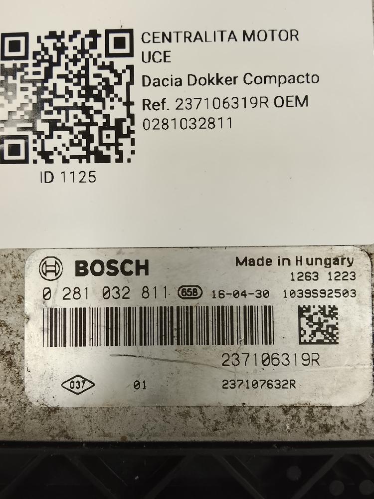 Centralita motor uce 0281032811 de Dacia Dokker 2012-2017 - pieza usada