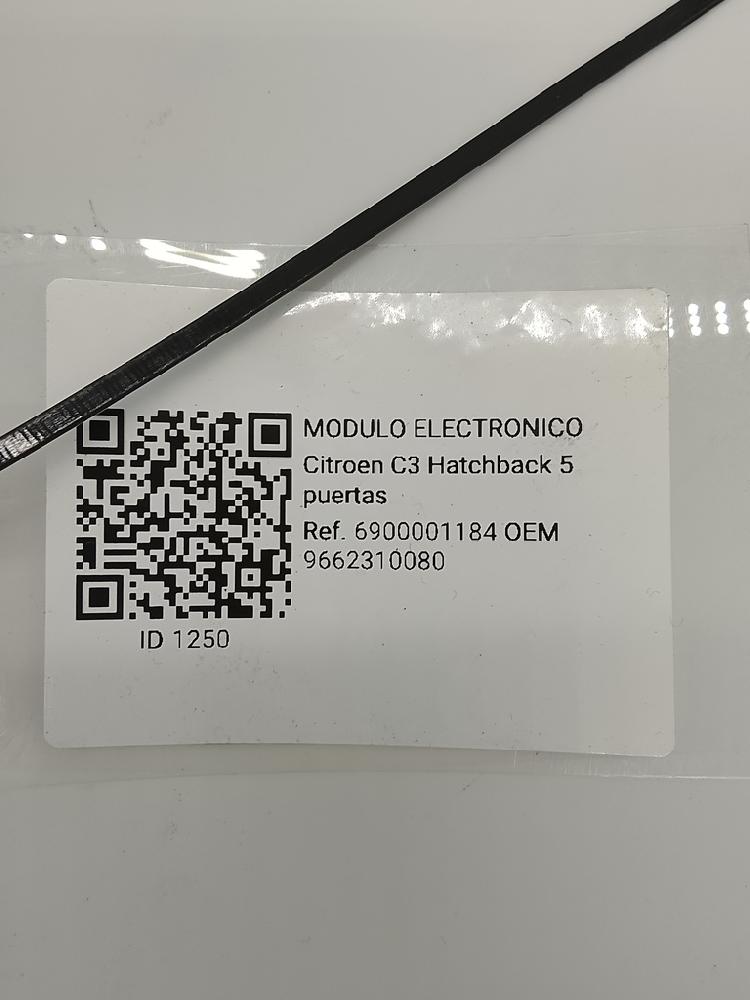 Módulo electronico 9662310080 de Citroen C3 2005-2010 - pieza usada