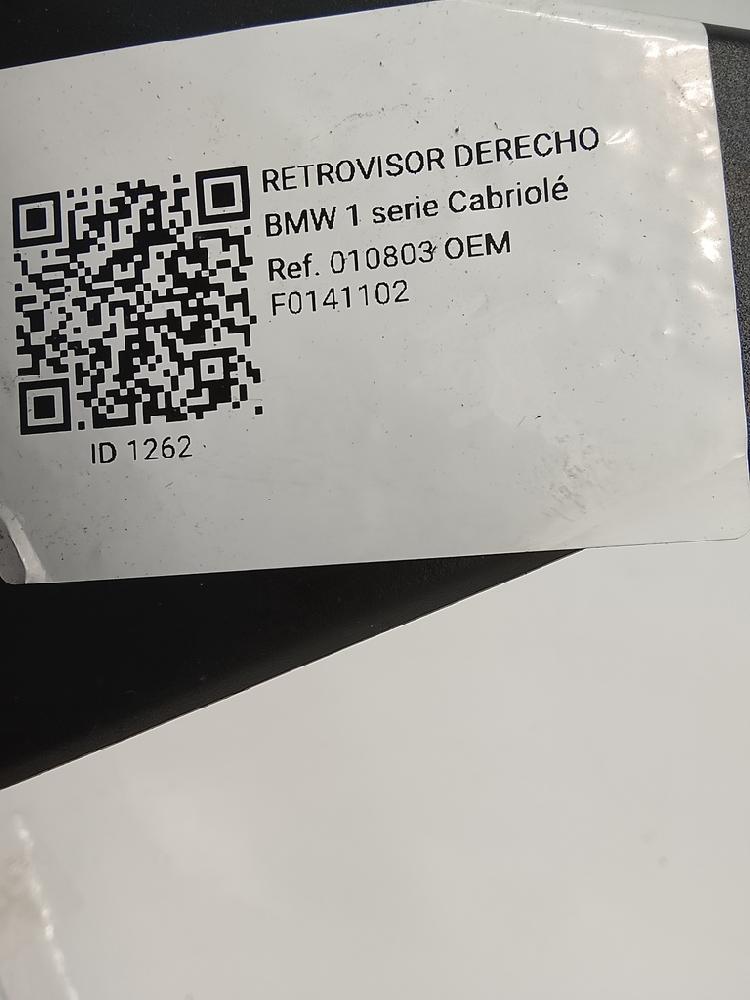Rétroviseur droit F0141102 de Bmw 1 serie 2007-2011 - pieza usada