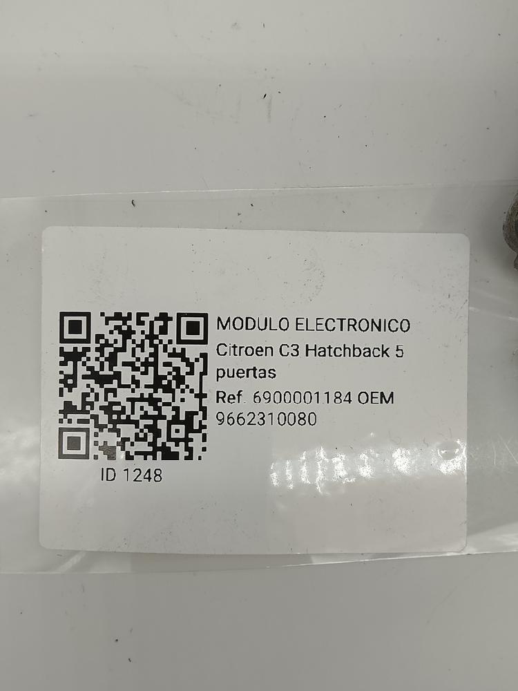 Módulo electronico 9662310080 de Citroen C3 2005-2010 - pieza usada