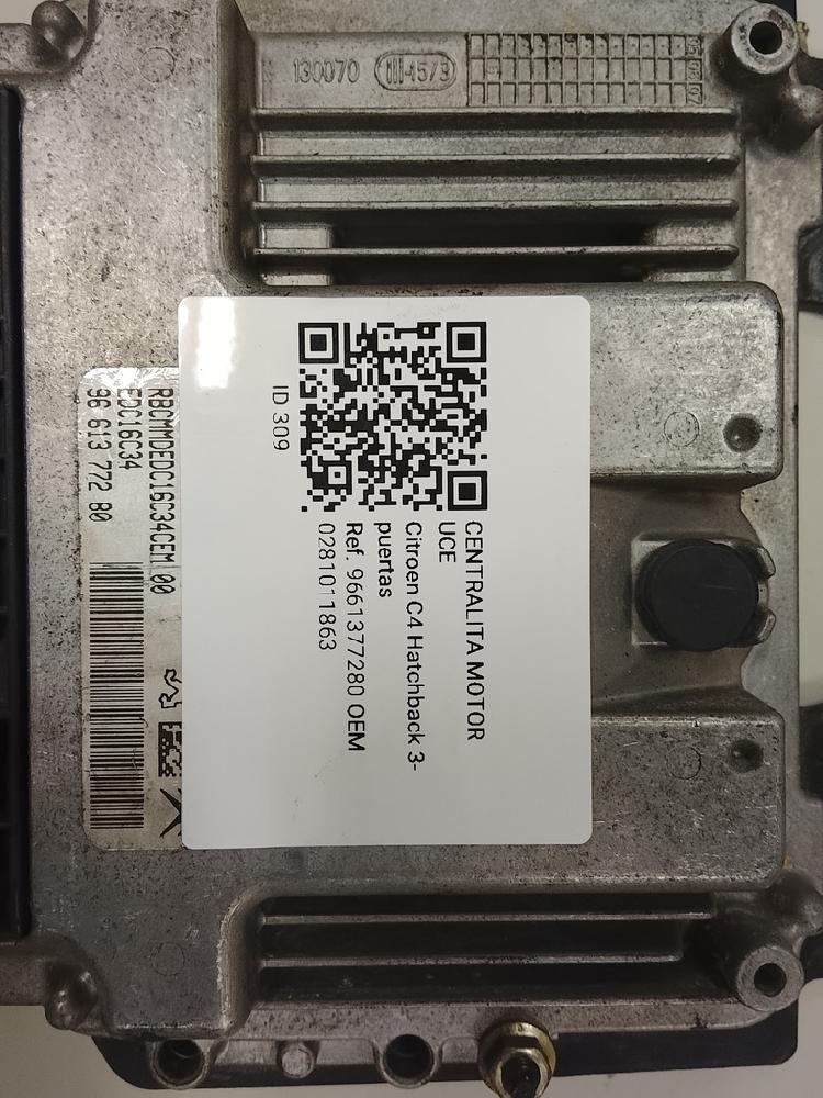 Centralita motor uce 0281011863 de Citroen C4 coupé (la_) 2004-2011 90 CV - pieza usada