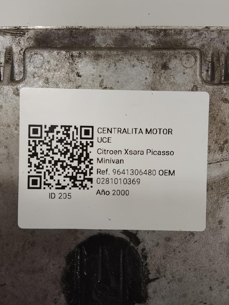 Centralita motor uce 0281010369 de Citroen Xsara picasso 1999-2004