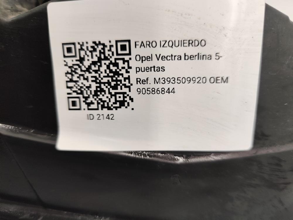 Faro izquierdo 90586844 de Opel Vectra 1995-2000 - pieza usada