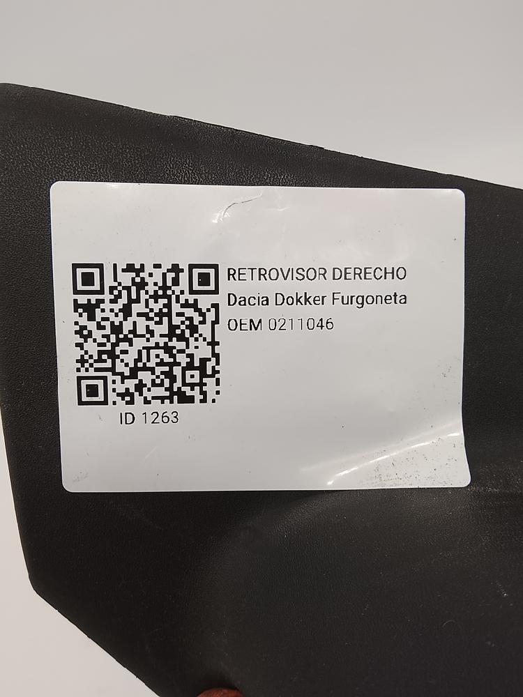 Retrovisor derecho 0211046 de Dacia Dokker 2012-2017 - pieza usada