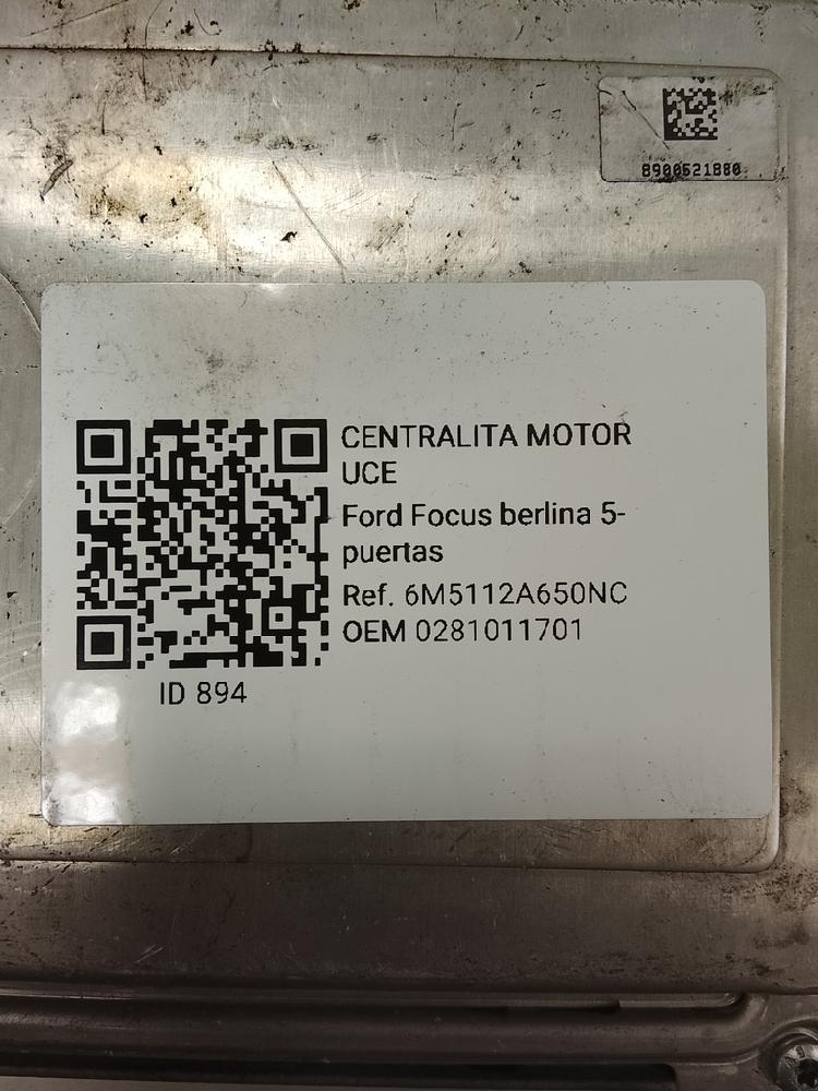Switchboard engine uce 0281011701 de Ford Focus c-max (dm2) 2003-2007