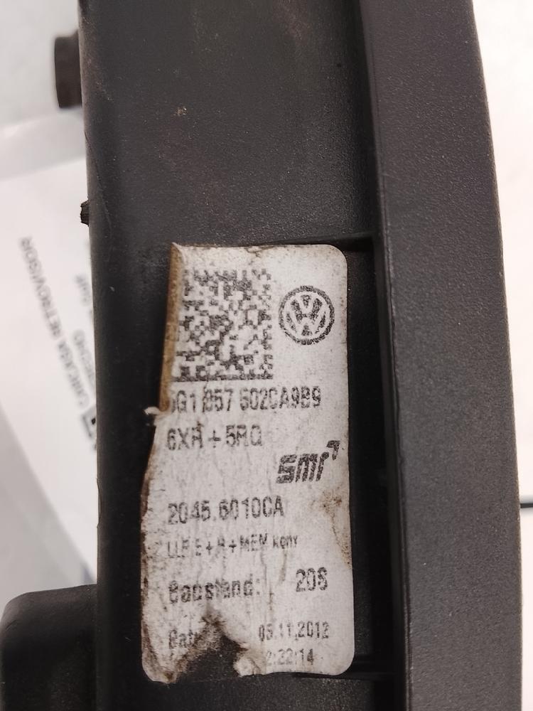 Carcasa del retrovisor derecho 5G0.857.602 de Volkswagen Golf alltrack vii variant (ba5, bv5) 2014-2017 - pieza usada