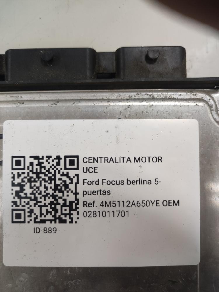 Switchboard engine uce 0281011701 de Ford Focus c-max (dm2) 2003-2007