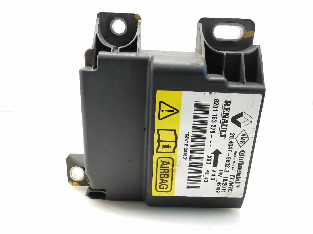 Boîtier air bag K9KE8 8201163278 de Dacia Sandero (bs_) 2008-2013 65 CV