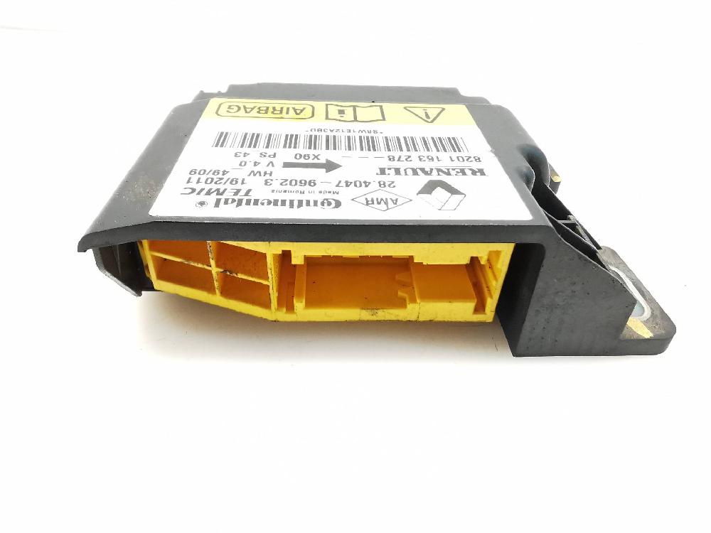 Boîtier air bag K9KE8 8201163278 de Dacia Sandero (bs_) 2008-2013 65 CV - pieza usada