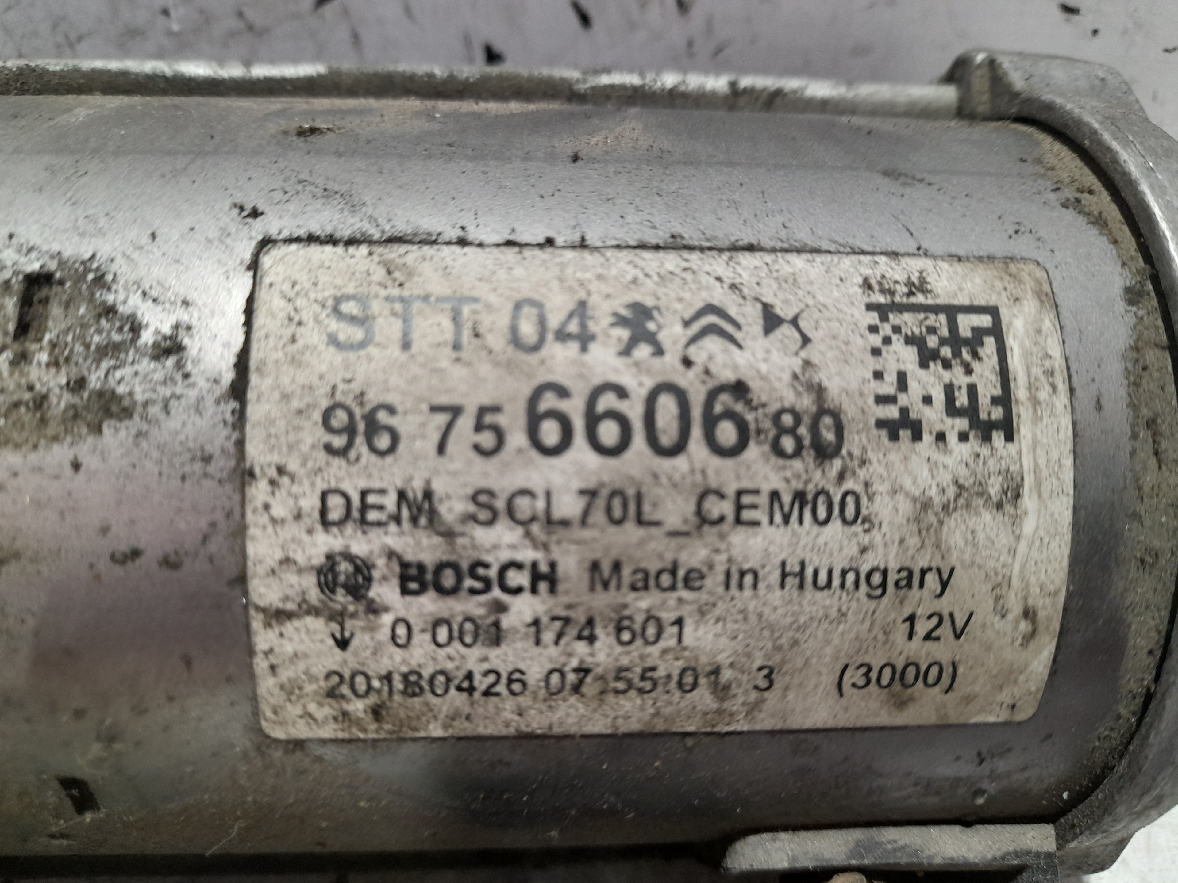 PEUGEOT Expert 3 generation (2017-2023) Starter Motor 9675660680 24305440