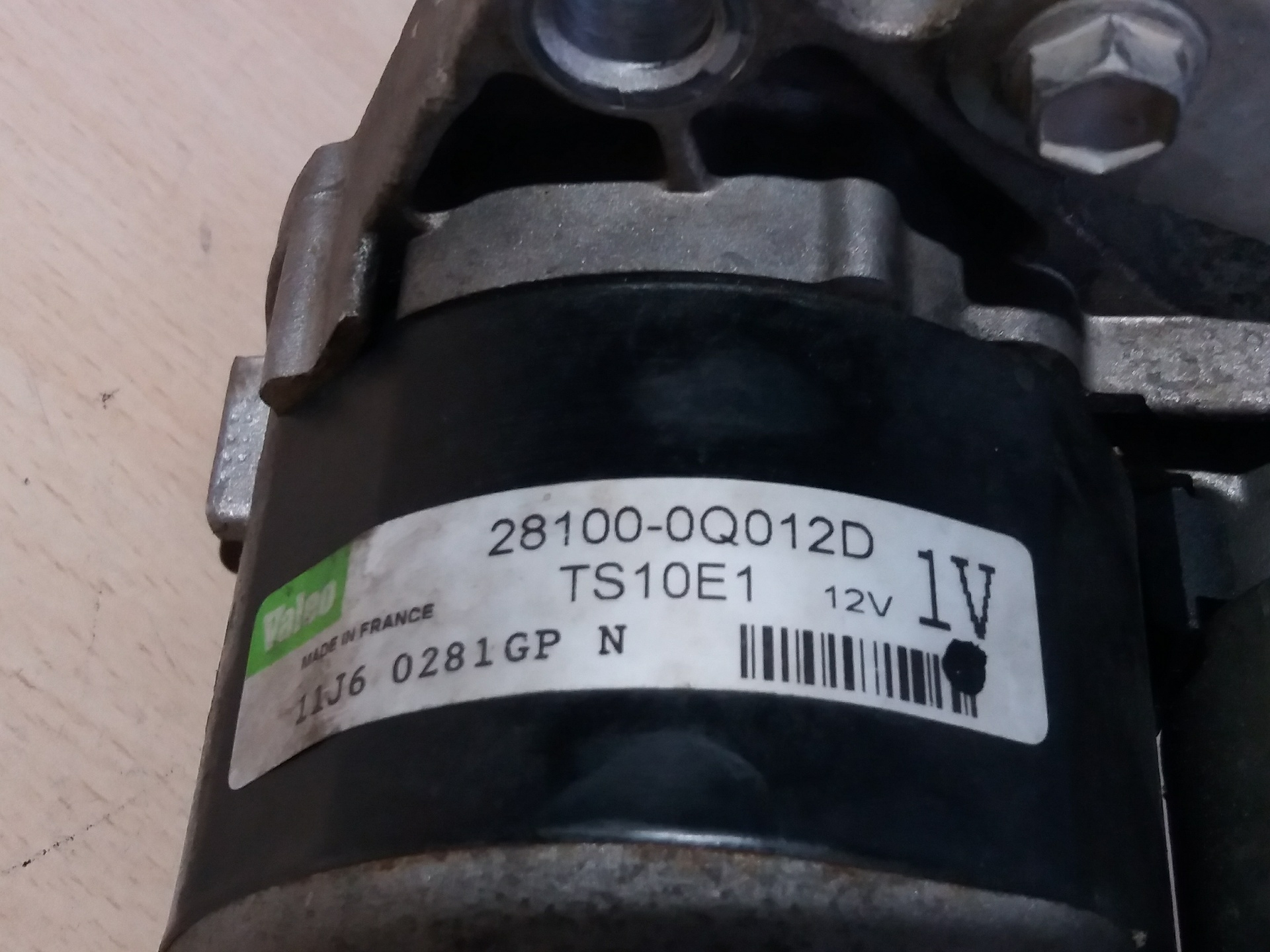 PEUGEOT 107 Peugeot 107 (2005-2014) Starter Motor 281000q012d 24301403