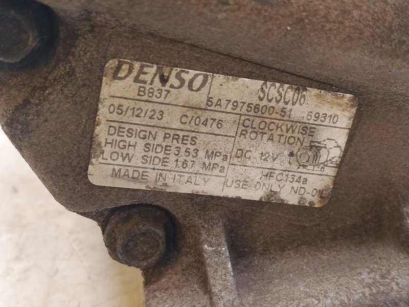 Compresor del aire acondicionado 188A9000 52060460 de Fiat Punto ii rest (188) 2004-2010 - pieza usada