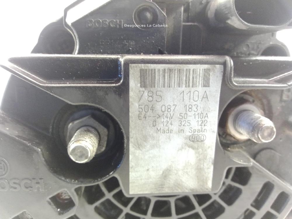 FIAT Ducato 3 generation (2006-2024) Alternator 504087183,0124325122 26040527