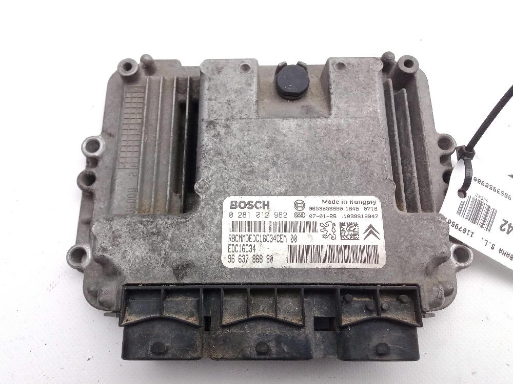 CITROËN Jumpy 2 generation (2007-2016) Other Control Units 9653958980,0281012982 25994559