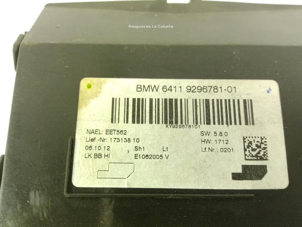 BMW 3 Series F30/F31 (2011-2020) Iné riadiace jednotky 9296781 25293669