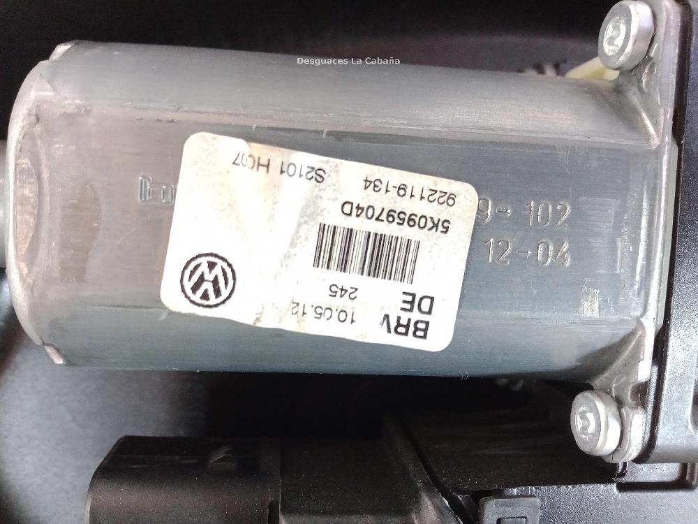 VOLKSWAGEN Golf Plus 2 generation (2009-2014) Rear Right Door Window Regulator 5K4839730J 26013364