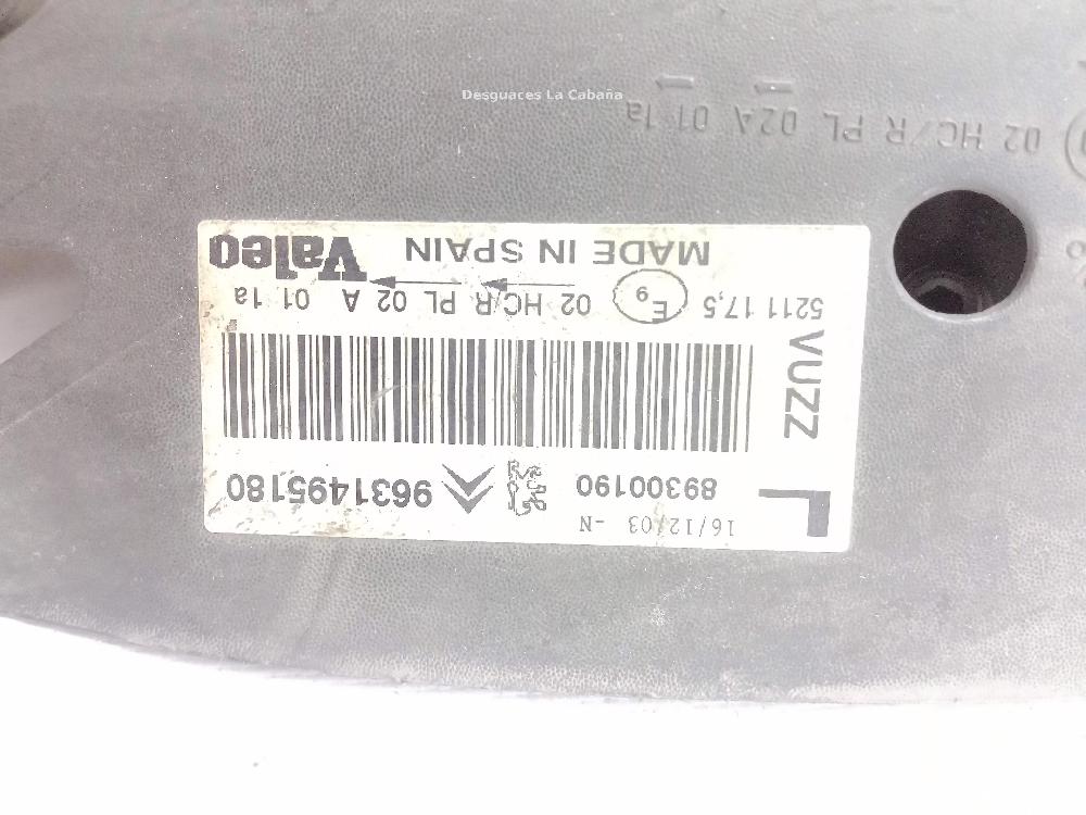 FIAT Ulysse 2 generation (2002-2010) Vasen etuvalo 9631495180 25992963