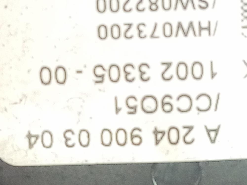 MERCEDES-BENZ C-Class W204/S204/C204 (2004-2015) Strålkastarbrytare kontrollenhet A2049000304 26013191