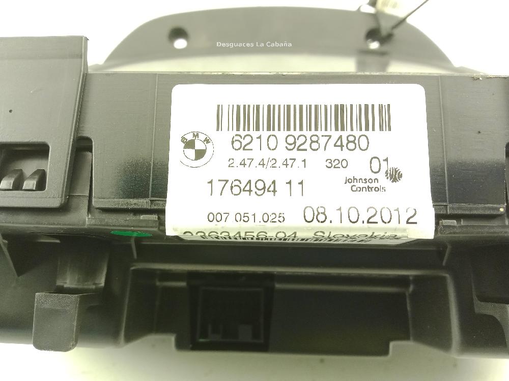 BMW 3 Series F30/F31 (2011-2020) Compteur de vitesse 62109287480 26003142