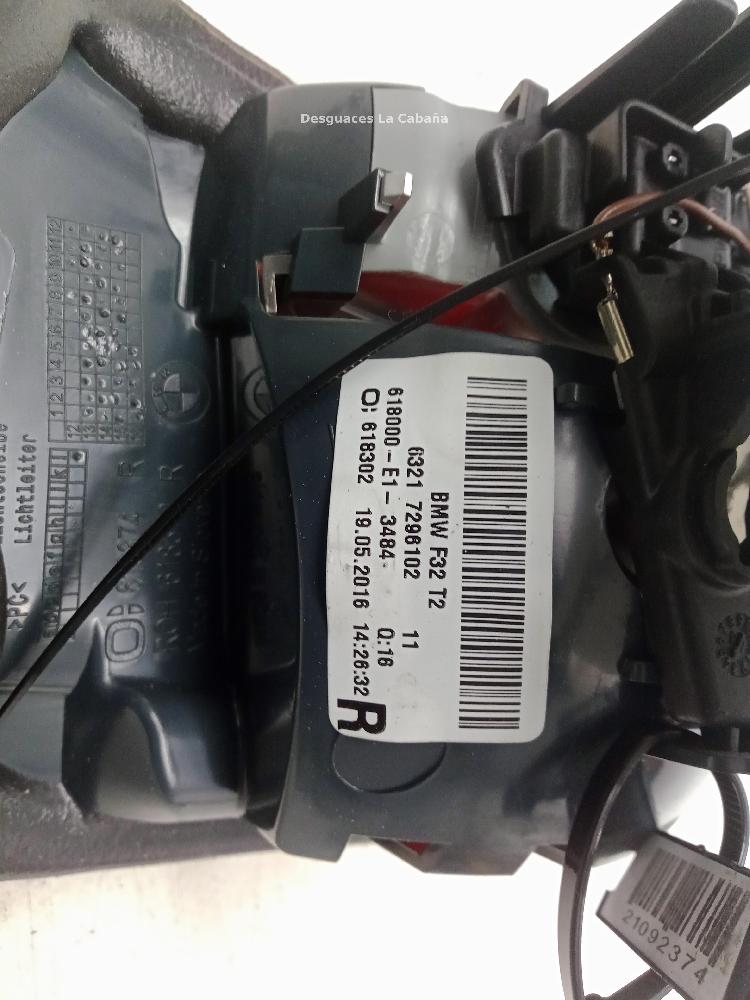 Piloto trasero derecho interior N57 D30 B 63217296102 de Bmw 4 coupé (f32, f82) 2013-2017 con 235000 km - pieza usada