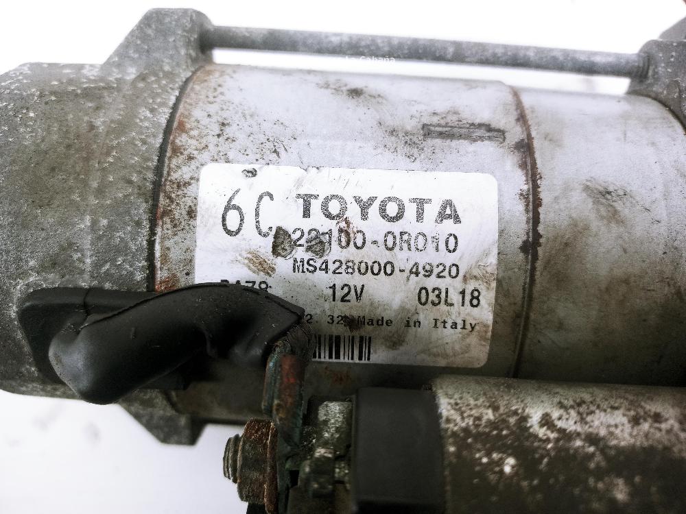 TOYOTA Verso 1 generation (2009-2015) Starter Motor 281000R010 25989295