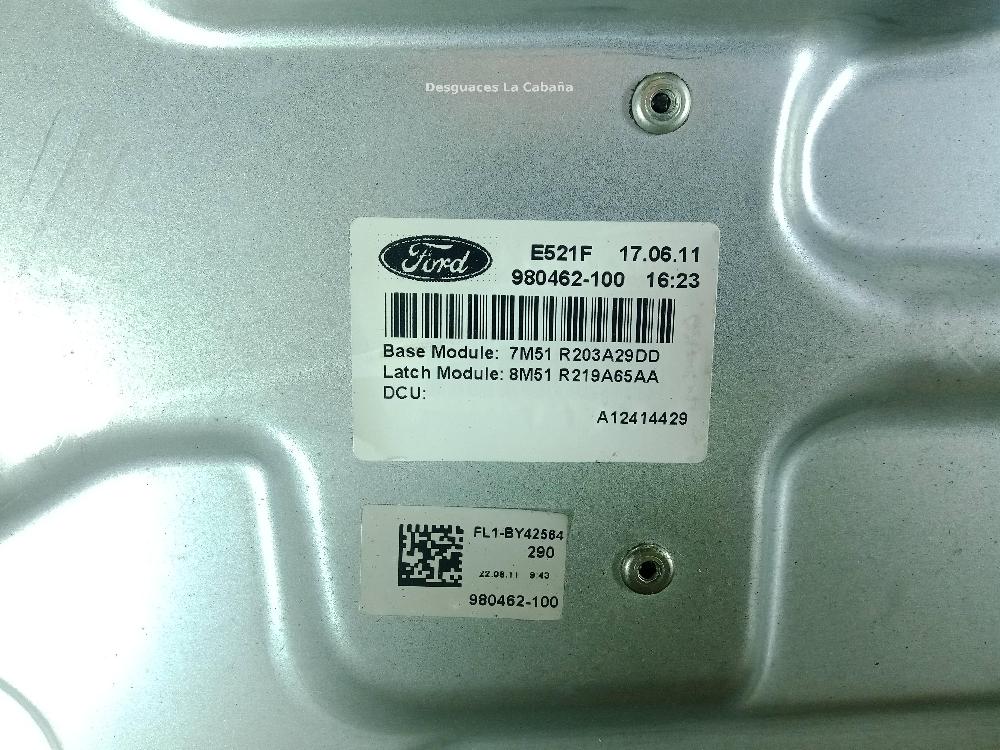 FORD Kuga 1 generation (2008-2013) Стеклоподъемник передней левой двери 7M51R203A29DD 26042642