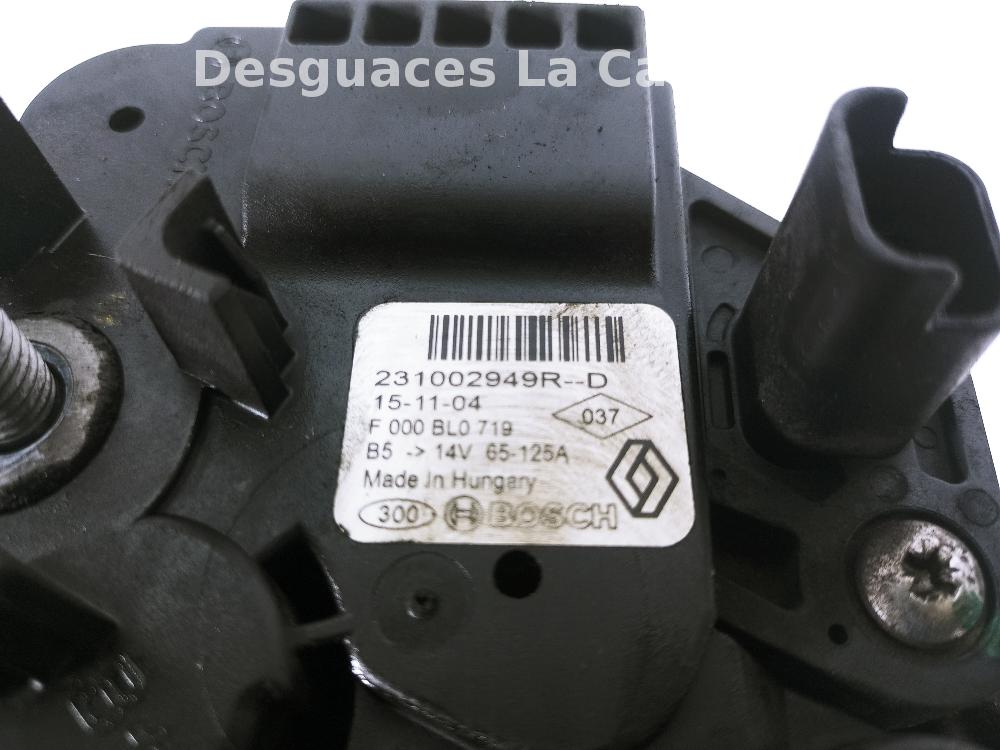 DACIA Dokker 1 generation (2012-2024) Alternator 231002949R,SinValor 25993376