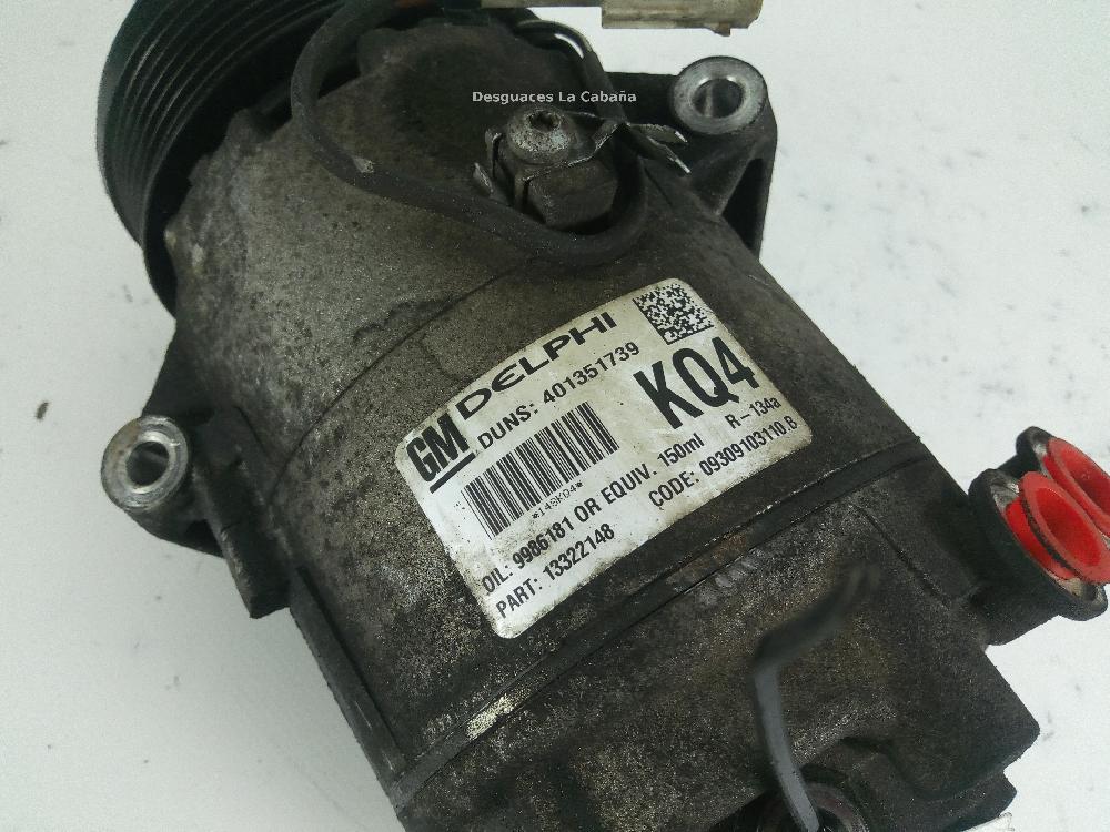 OPEL Zafira B (2005-2010) Hасос кондиционера 13322148 26048819