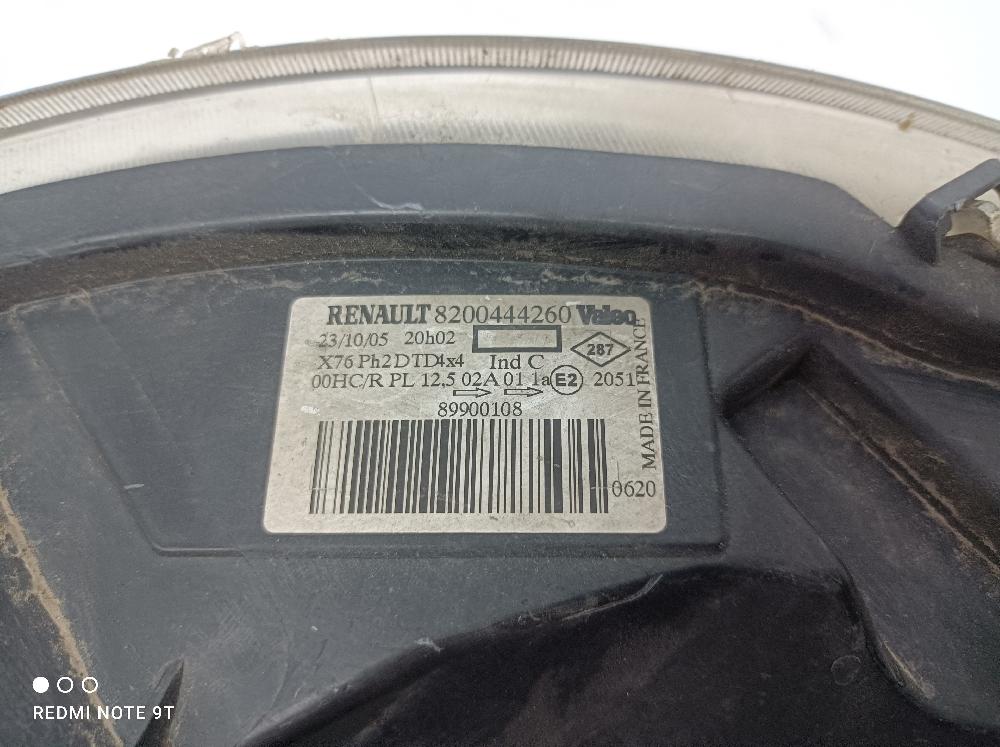 Faro derecho 8200444260 de Renault Kangoo (kc0/1_) 2005-2007 - pieza usada