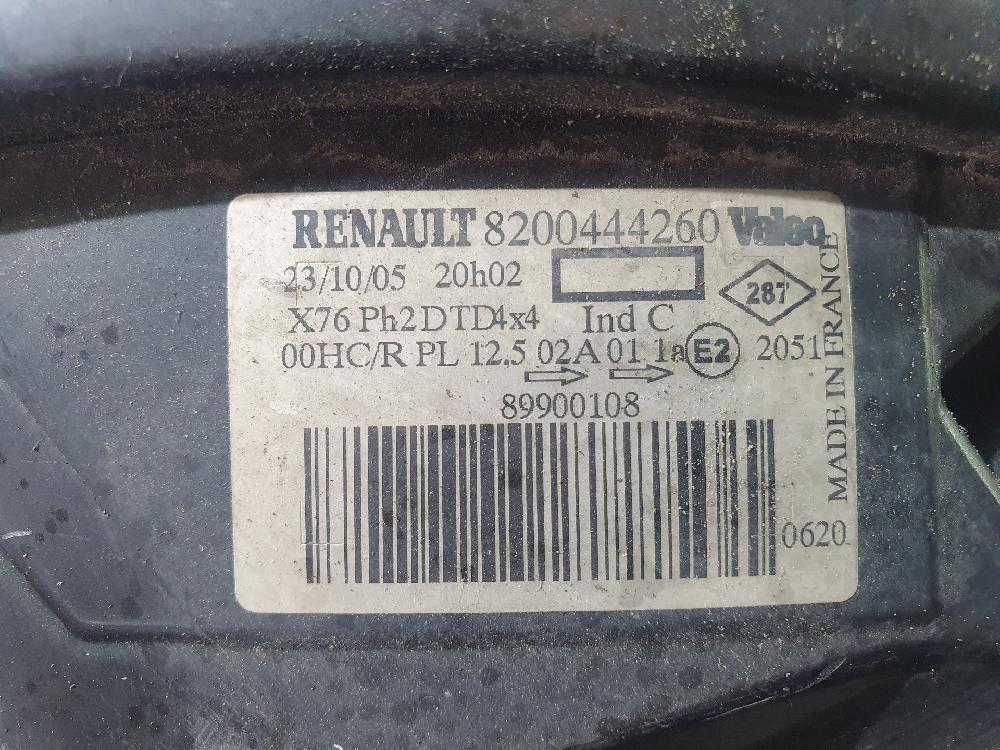 Faro derecho 8200444260 de Renault Kangoo (kc0/1_) 2005-2007