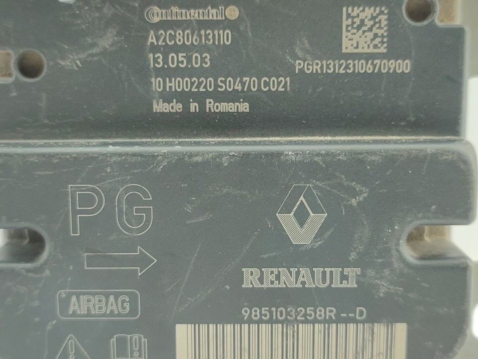 Centralina de airbag K9KC6 985103258R de Dacia Dokker 2012-2014 75 CV - pieza usada
