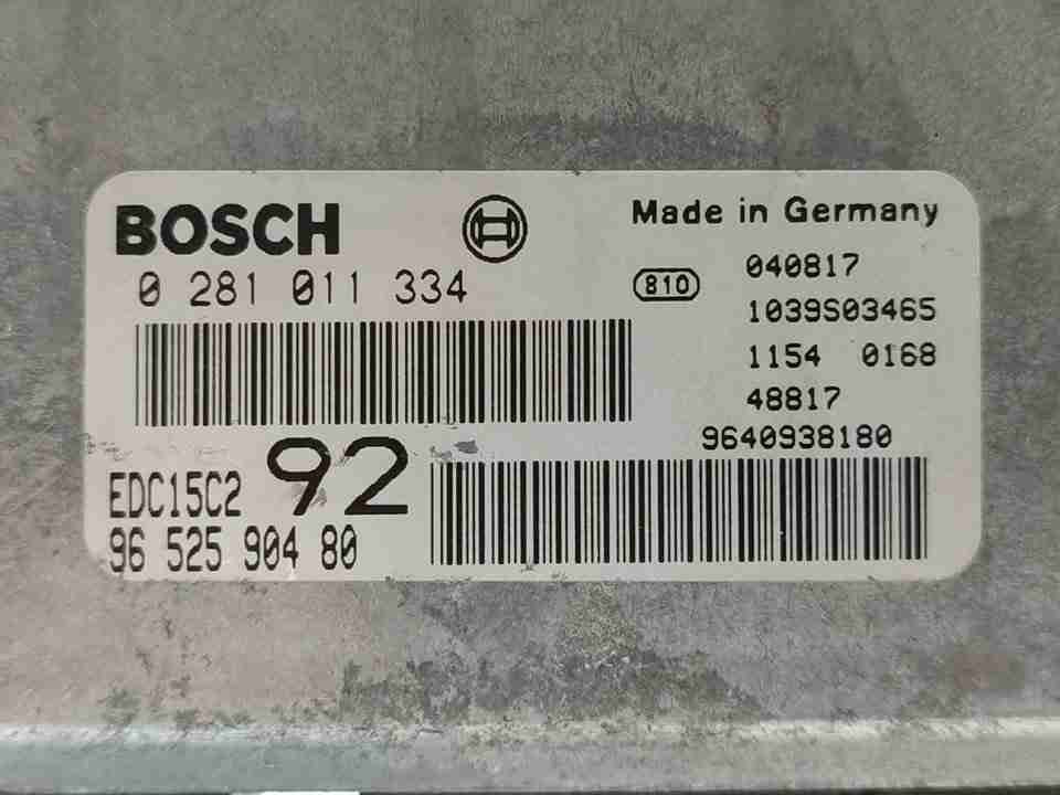 Switchboard engine uce RHT 0281011334 de Citroen C8 2002-2015 107 CV - pieza usada