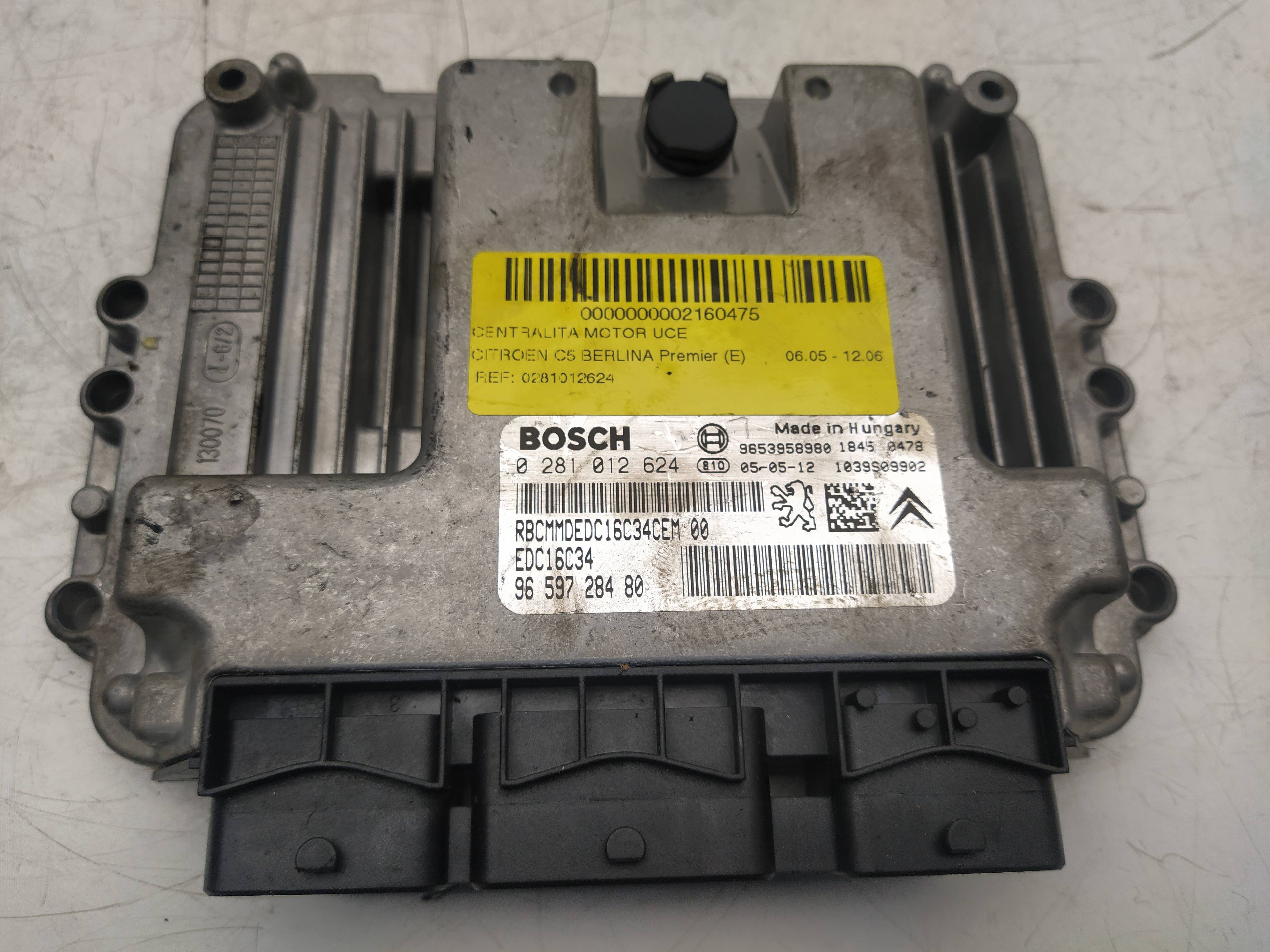 Switchboard engine uce 0281012624 de Citroen C5 ii (rc_) 2004-0 109 CV