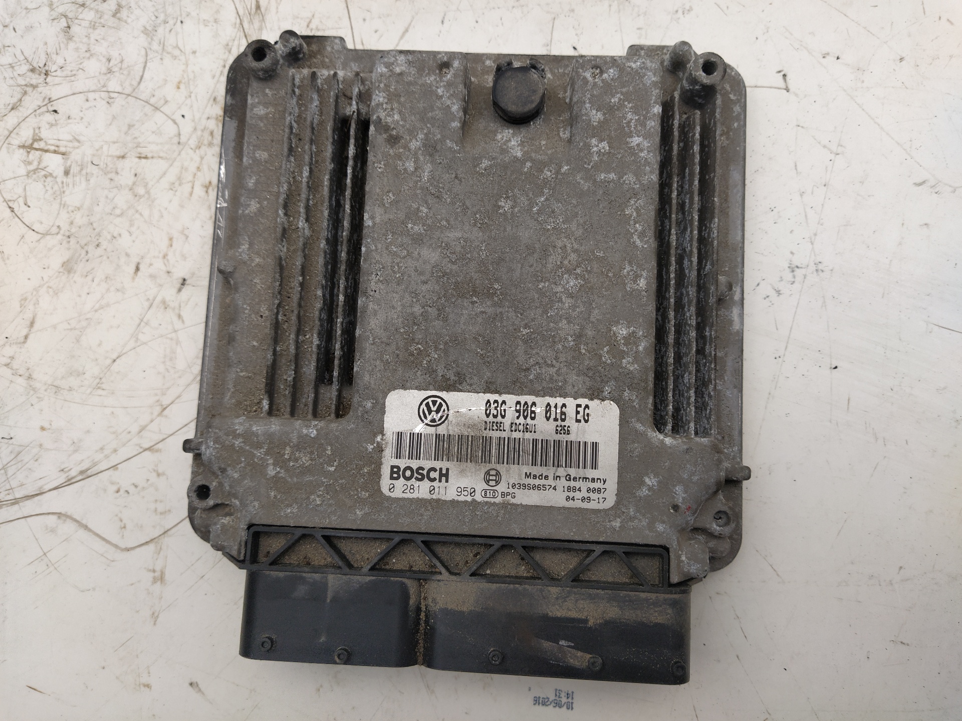Centralita motor uce BKD 0281011950 de Seat Altea 2013-2015 con 216303 km