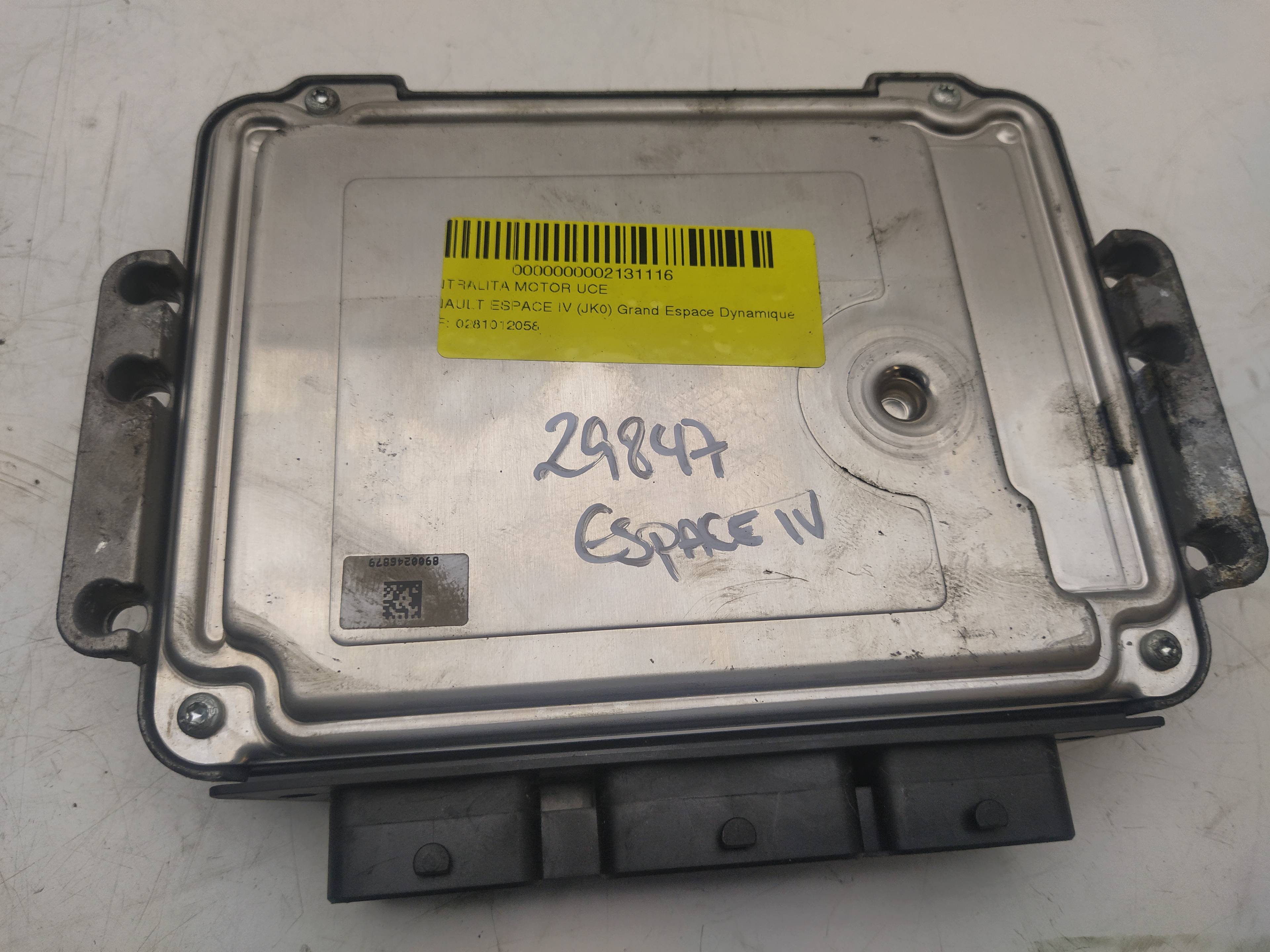 Switchboard engine uce G9T 0281012058 de Renault Espace iv (jk0) 2006-2007 150 CV