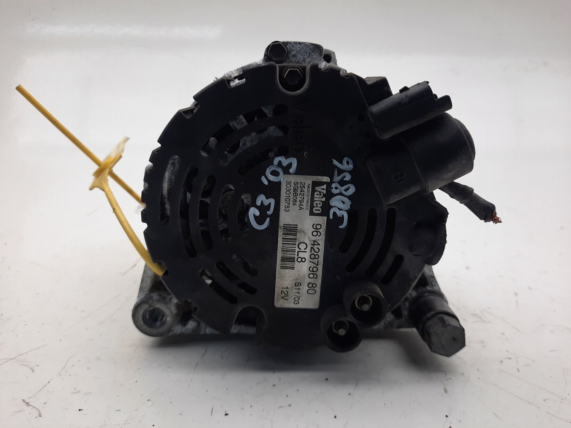 Alternador 9642879680 de Citroen C3 pluriel (hb_) 2003-0 109 CV - pieza usada