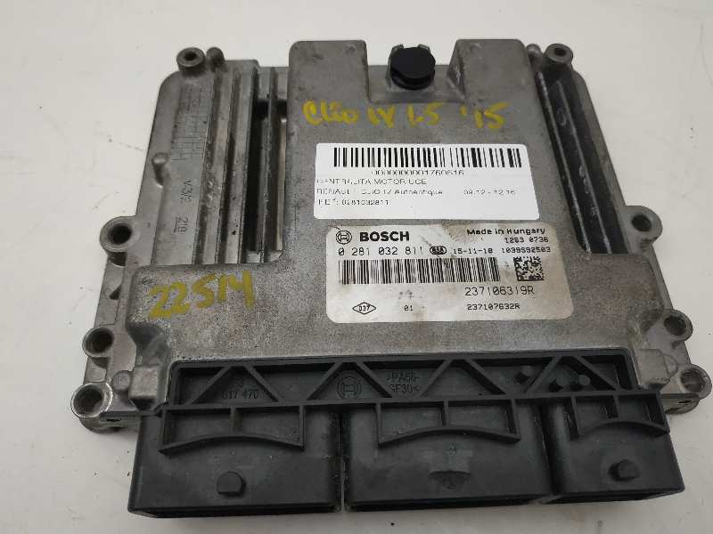 Centralita motor uce K9K628 0281032811 de Renault Clio iv 2012-2016 75 CV con 75455 km - pieza usada