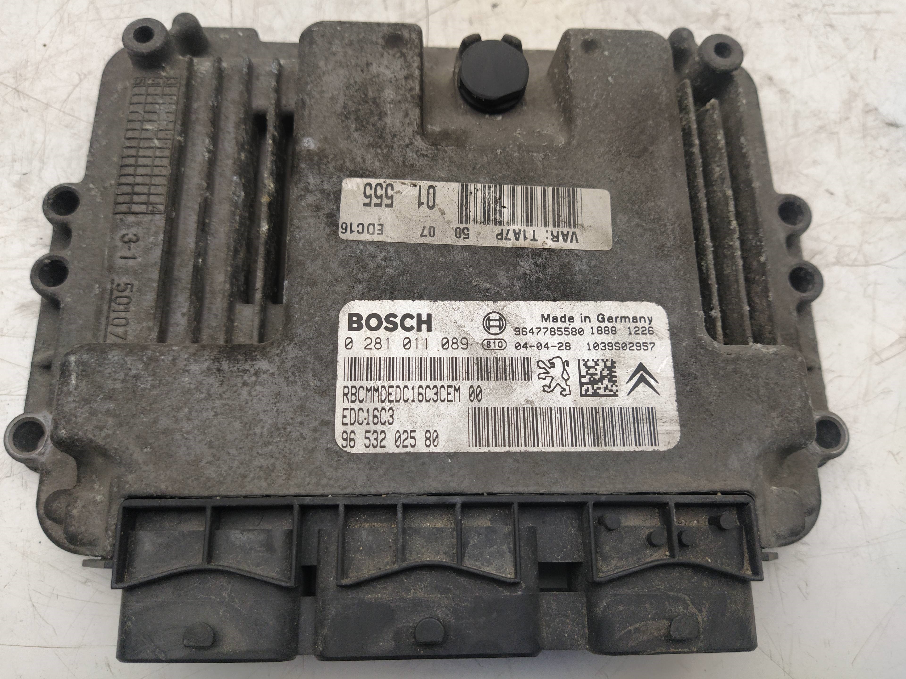 Switchboard engine uce D-8HX 0281011089 de Peugeot 206 hatchback (2a/c) 0-0 68 CV
