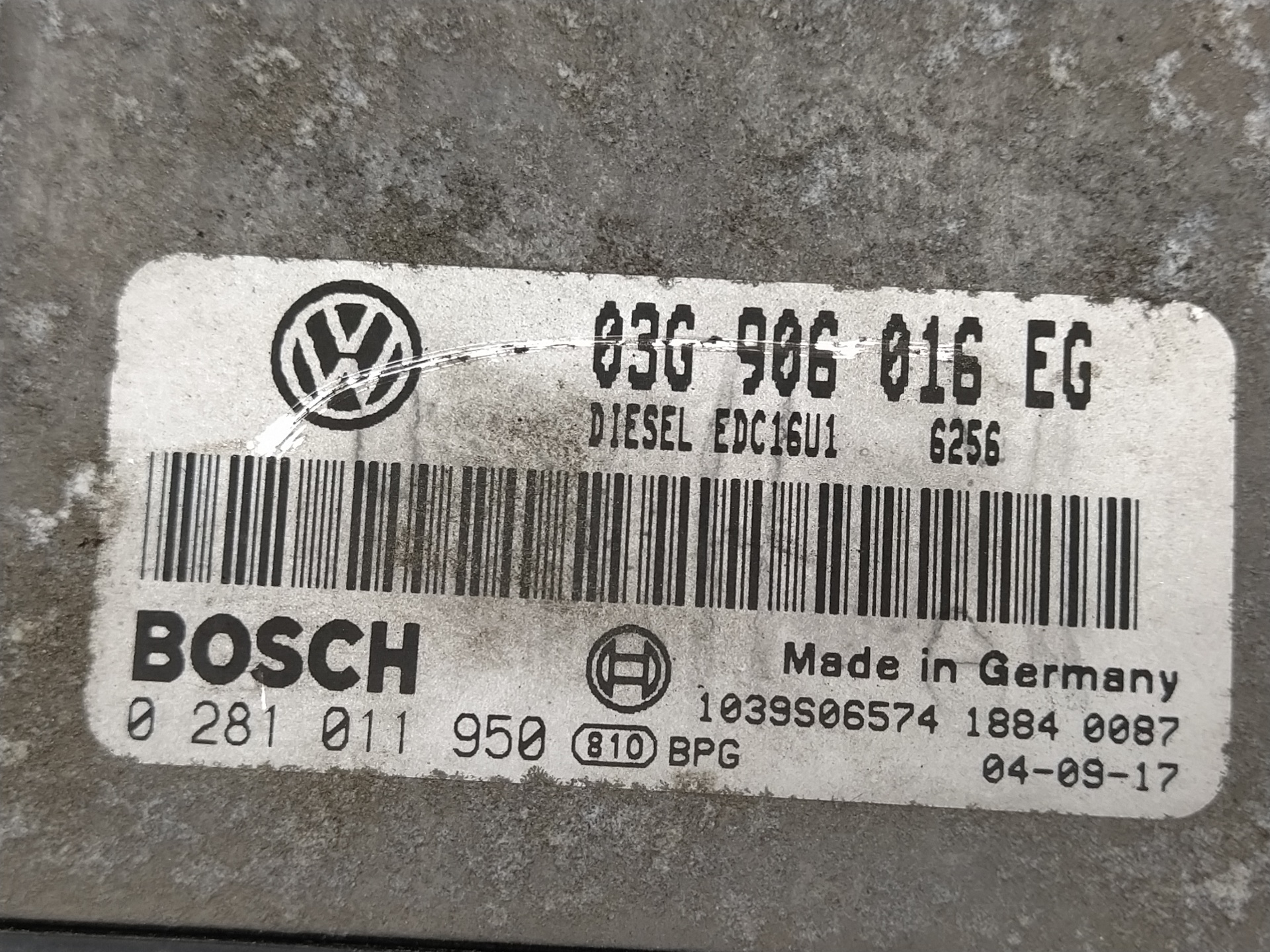 Switchboard engine uce BKD 0281011950 de Seat Altea 2013-2015 con 216303 km - pieza usada