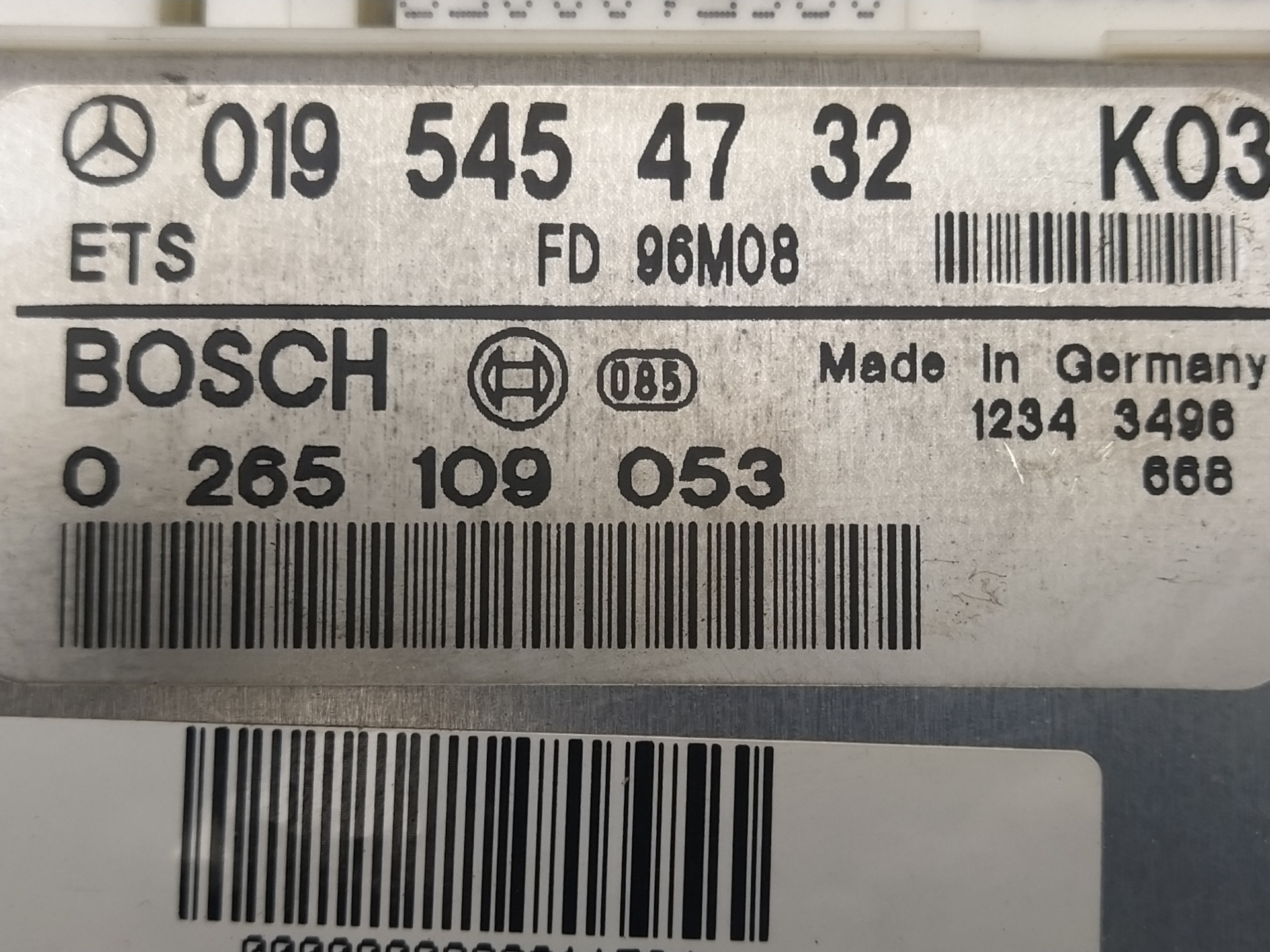 Centralita del abs OM604912 0195454732 de Mercedes-benz Clase e (w210) berlina diesel 0-0 95 CV