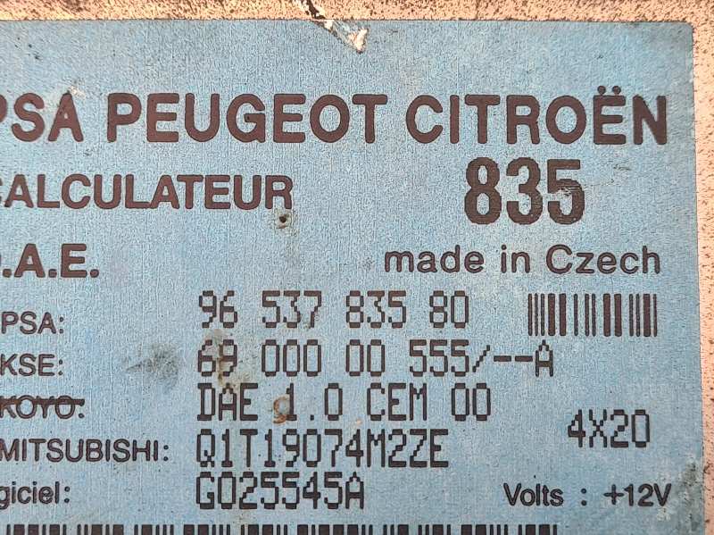Módulo electronico 8HY 9653783580 de Citroen C3 2003-0 90 CV - pieza usada