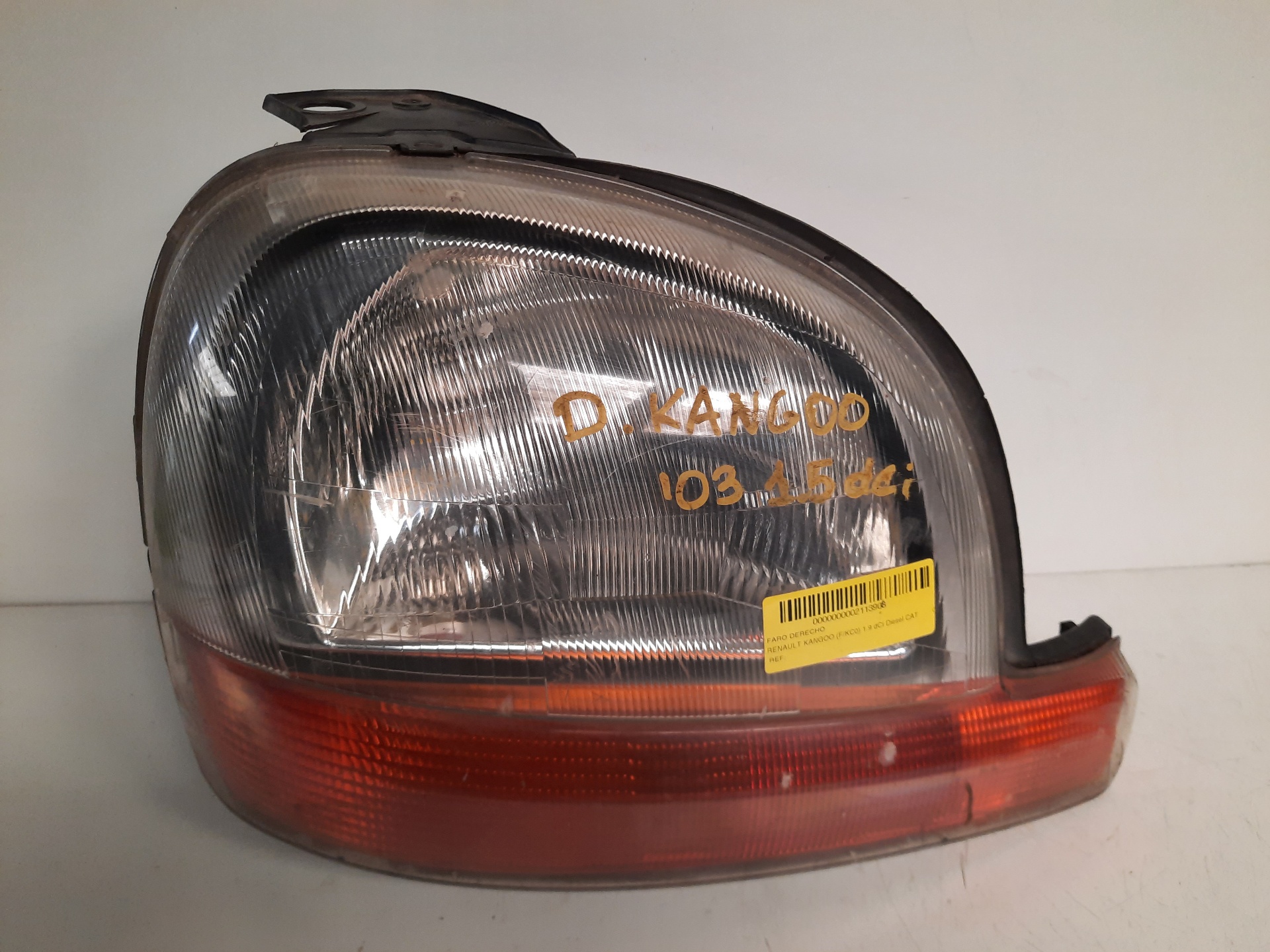 Faro derecho 8200444260 de Renault Kangoo 1997-1998 - pieza usada