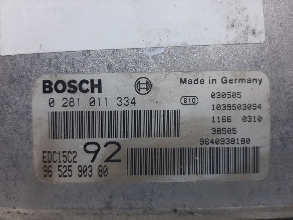 Switchboard engine uce RHT 0281011334 de Citroen C8 (ea_, eb_) 2006-2015 107 CV con 231161 km - pieza usada